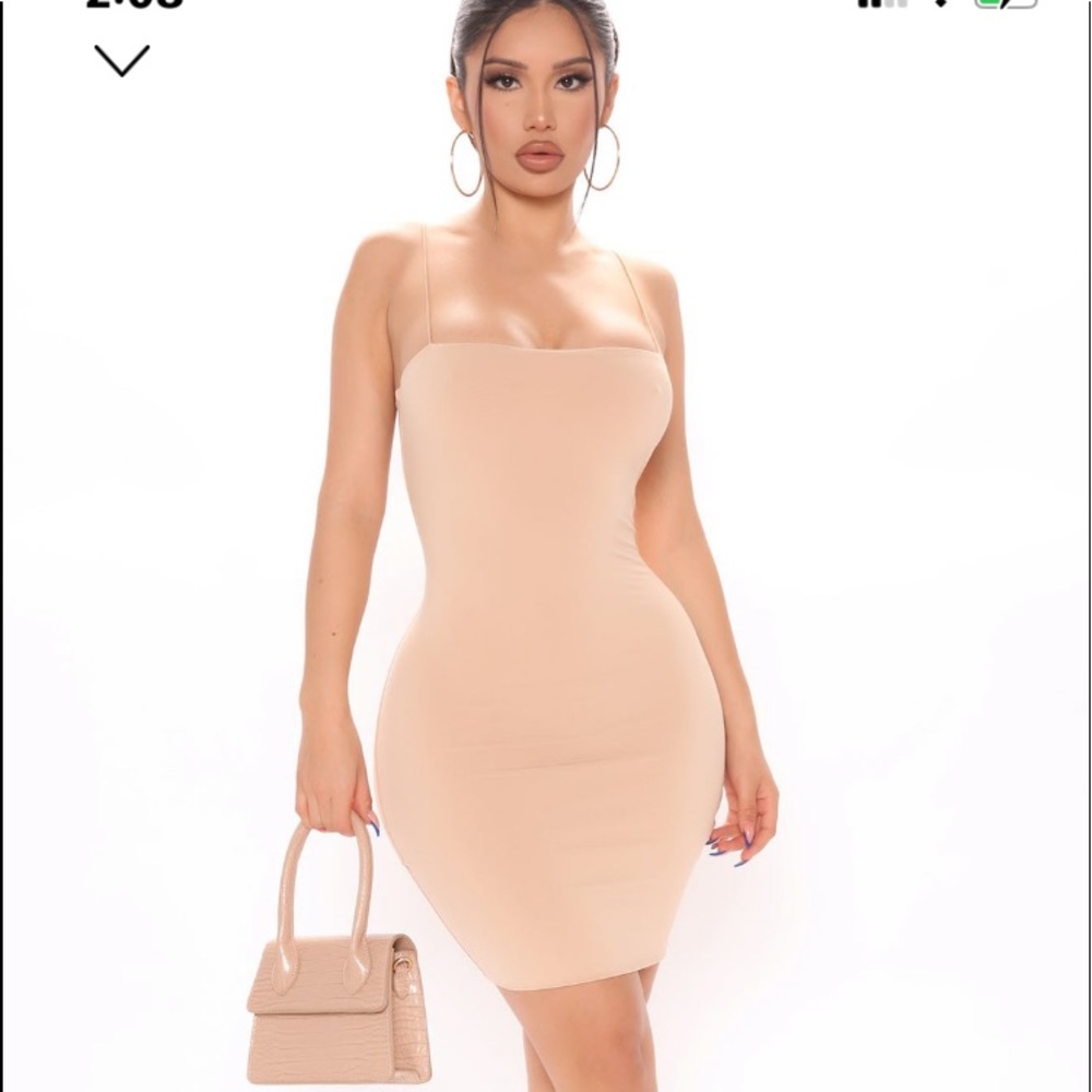 Nude Mini Dress